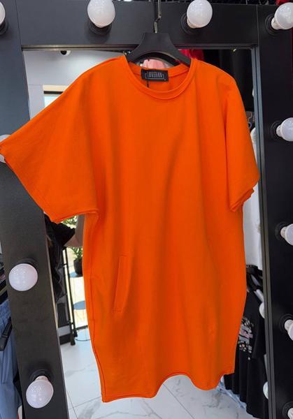Платье LOVEKAN (S-XL) 1726 orange (лето)