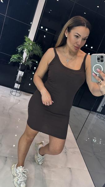 Платье LOVEKAN (S-L) 1532 brown (лето)
