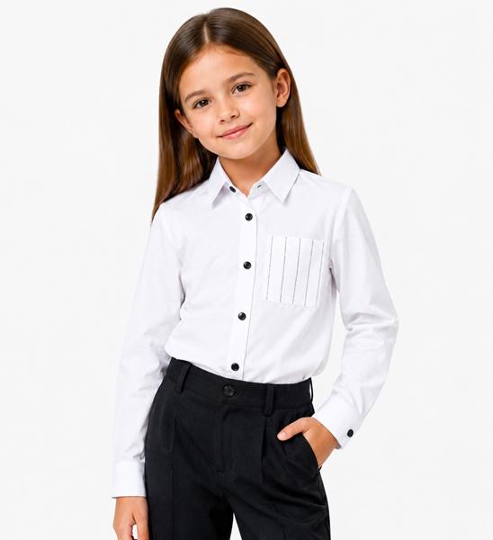 Рубашка Moda school (122-146) 8608 white (деми)
