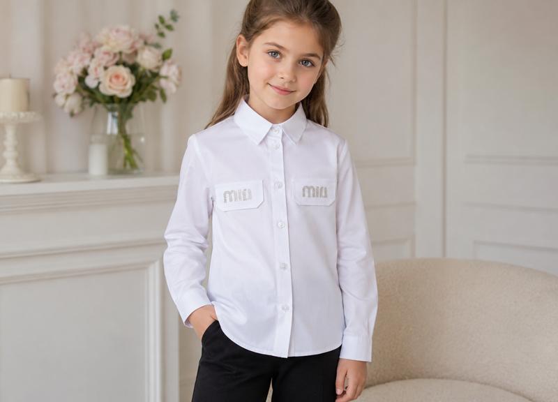 Рубашка Moda school (122-146) 8606 white (деми)