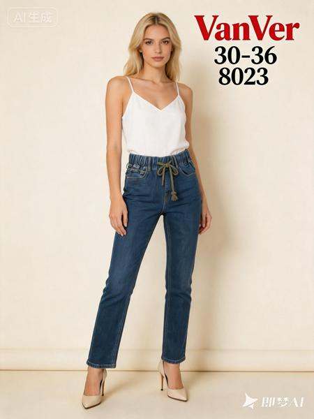Джинсы Vanver (30-36) 8023 blue (деми)