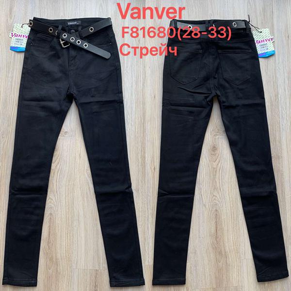 Джинсы Vanver (28-33) F81680 black (деми)