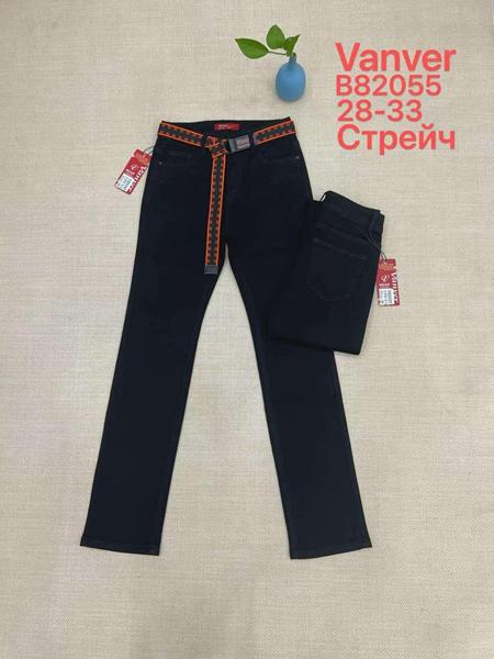 Джинсы Vanver (28-33) B82055 black (деми)
