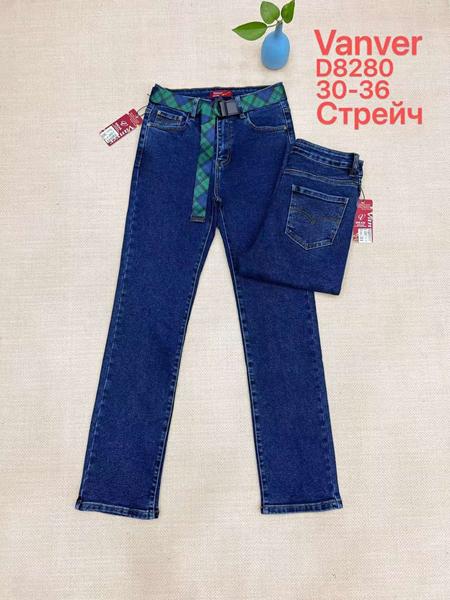 Джинсы Vanver (30-36) D8280 blue (деми)