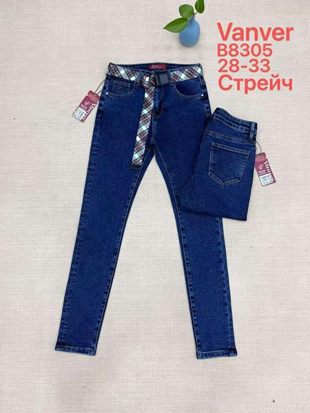 Джинсы Vanver (28-33) B8305 navy (деми)