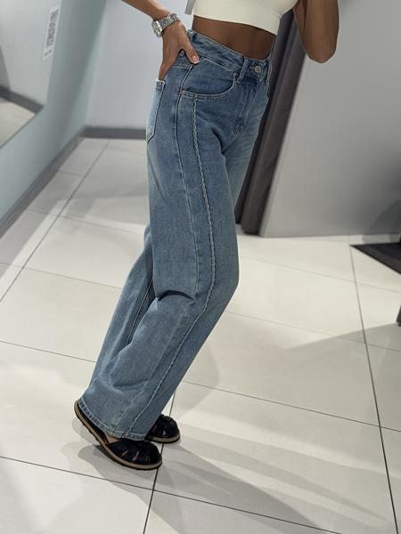 Джинсы Comod (S-XL) 26090 blue (деми)