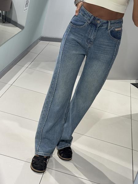 Джинсы Comod (S-XL) 26090 l.blue (деми)