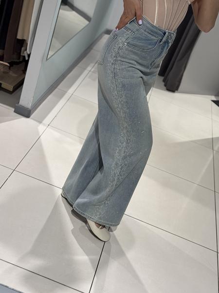 Джинсы Comod (S-XL) 3609 l.blue (деми)