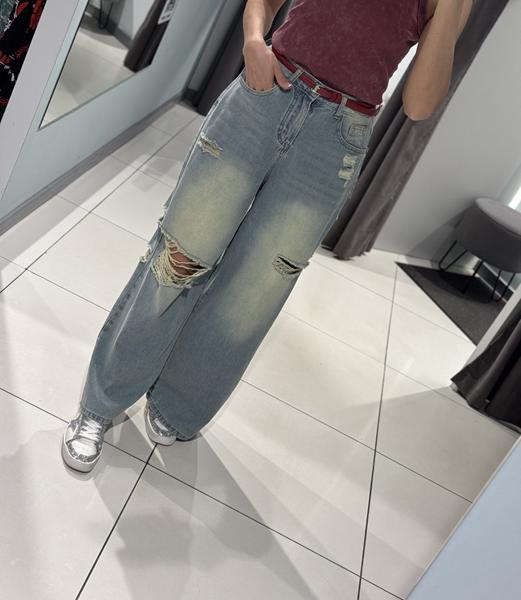 Джинсы Comod (S-XL) 3671 l.blue (деми)