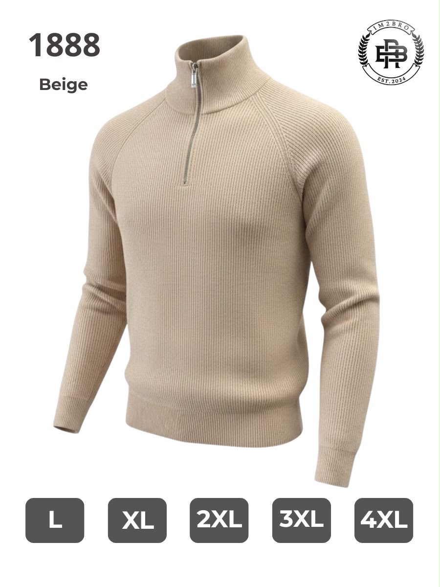Свитер 2BRO (L-5XL) 1888 beige (деми)