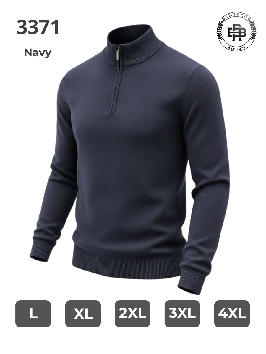 Свитер 2BRO (L-5XL) 3371 navy (деми)