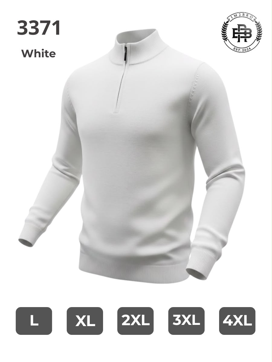 Свитер 2BRO (L-5XL) 3371 white (деми)