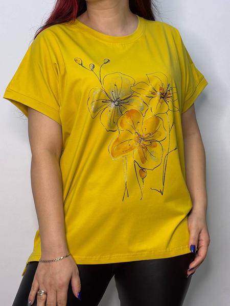 Футболка Kosta (50-54) 8102 yellow (лето)