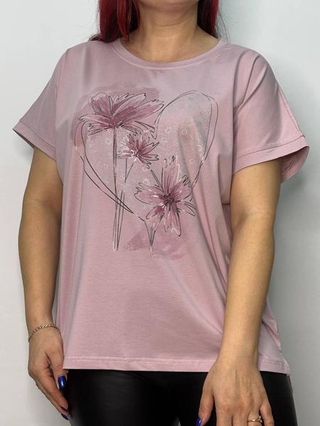 Футболка Kosta (50-54) 8103 pink (лето)