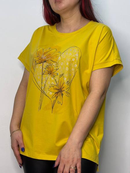 Футболка Kosta (50-54) 8103 yellow (лето)