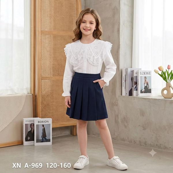 Блузка Фунтик (7-11) A969 white (деми)