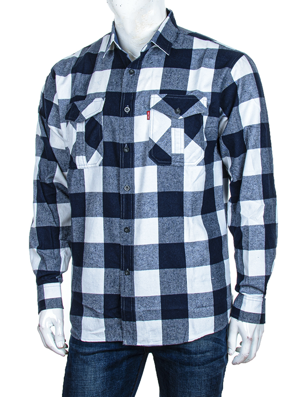 Рубашка Logaster (XL-5XL) A25-4 blue (деми)