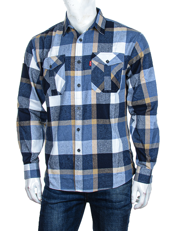 Рубашка Logaster (XL-5XL) A25-5 blue (деми)