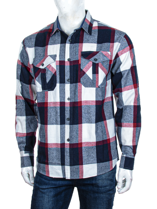 Рубашка Logaster (XL-5XL) A25-6 red (деми)