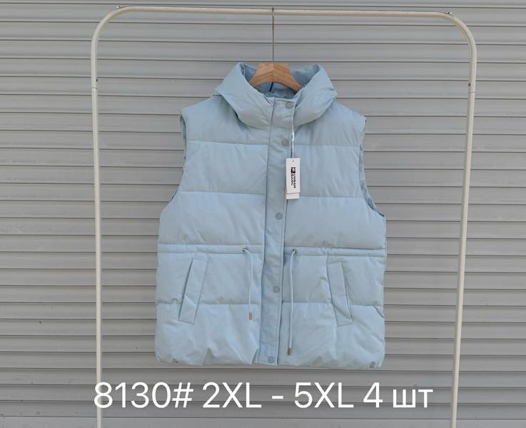 Жилетка DGMD (2XL-5XL) 8130 l.blue (деми)