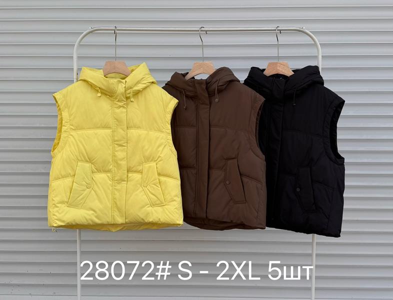 Жилетка DGMD (S-2XL) 28072 yellow (деми)