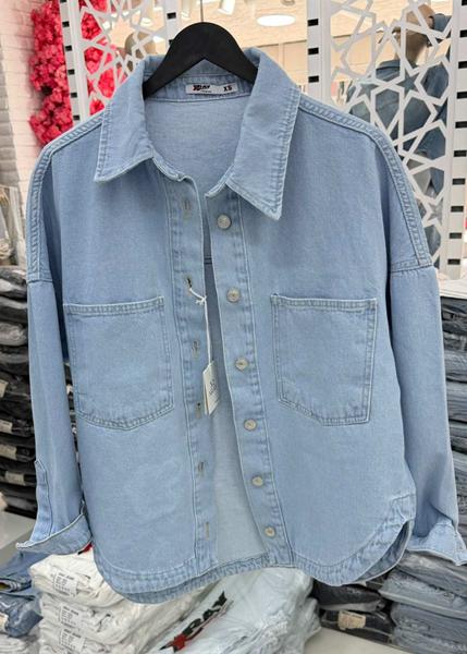 Рубашка Maxim Jeans (XS-L) 2508 l.blue (деми)