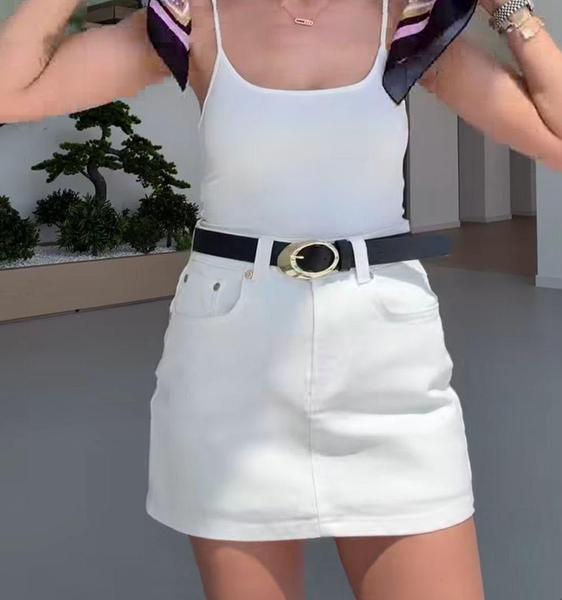 Юбка Maxim Jeans (34-40) 7442 white (лето)
