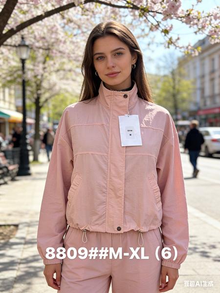 Ветровка Jacket (M-XL) 8809 beige (деми)