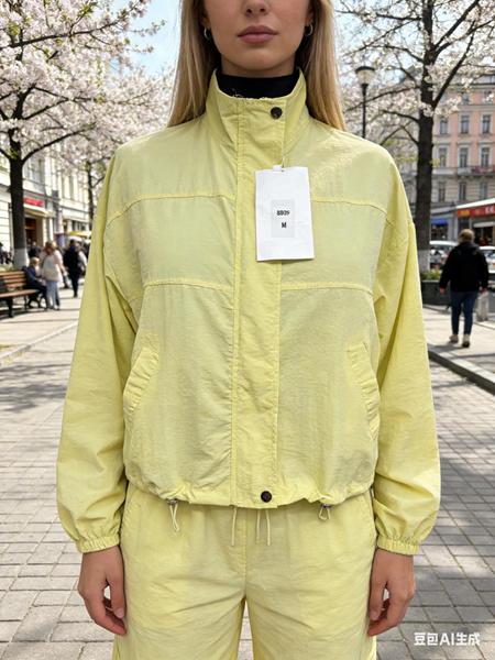 Ветровка Jacket (M-XL) 8809 yellow (деми)