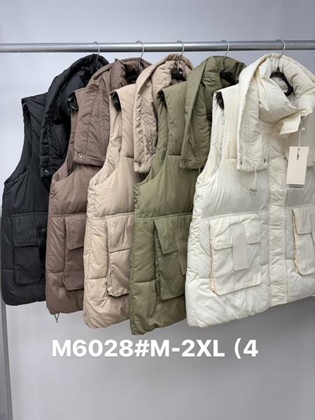 Жилетка Jacket (M-2XL) M6028 black (деми)