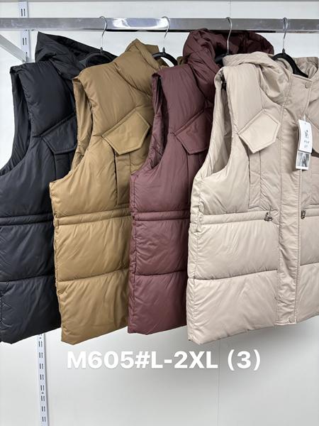 Жилетка Jacket (L-2XL) M605 l.beige (деми)