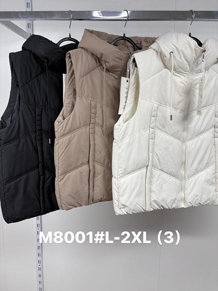 Жилетка Jacket (L-2XL) M8001 brown (деми)