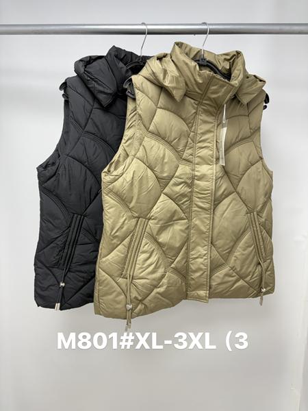 Жилетка Jacket (M-3XL) M801 beige (деми)