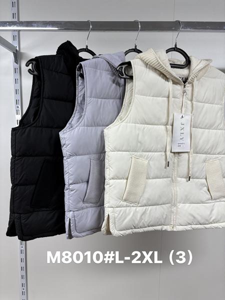 Жилетка Jacket (L-2XL) M8010 l.beige (деми)