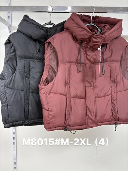 Жилетка Jacket (M-2XL) M8015 black (деми)