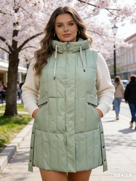 Жилетка Jacket (52-60) M8809 mint (деми)