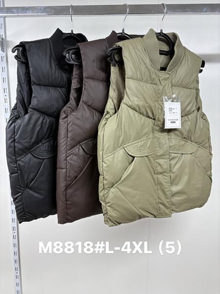 Жилетка Jacket (L-4XL) M8818 black (деми)