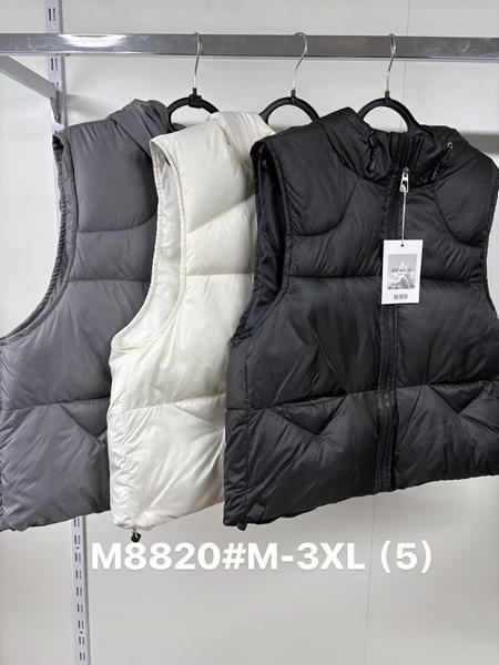Жилетка Jacket (M-3XL) M8820 grey (деми)