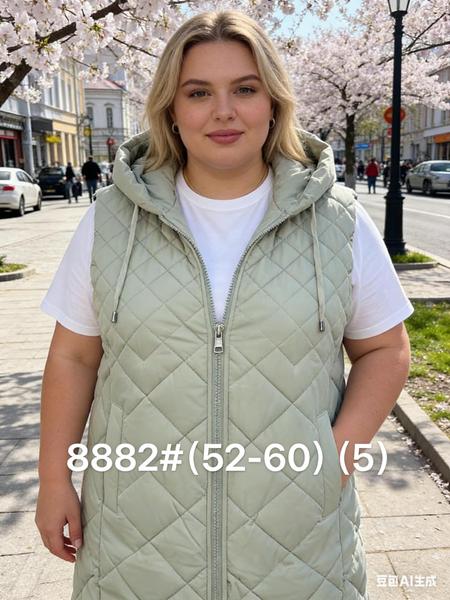 Жилетка Jacket (52-60) M8882 mint (деми)