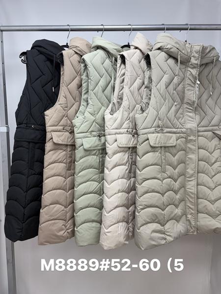 Жилетка Jacket (52-60) M8889 d.beige (деми)