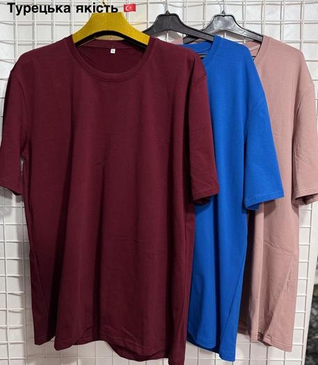 Футболка AXT (3XL-6XL) AX383 wine (лето)