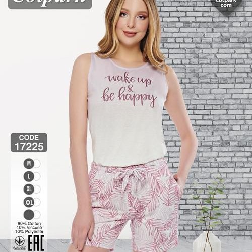 Пижама Disneyopt (M-2XL) 17225 white (лето) Disneyopt 17225 white