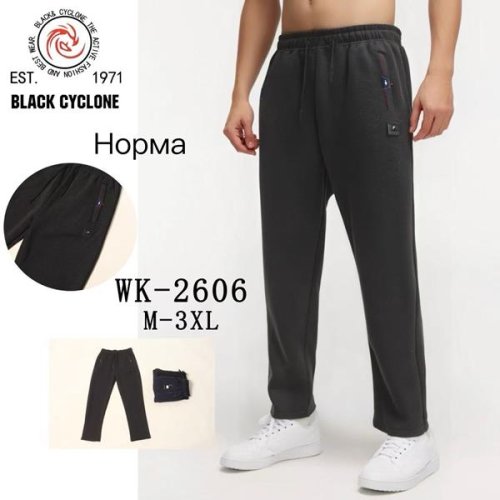 Штаны спорт Giang (M-3XL) G62-2606 navy (зима) Giang G62-2606 navy