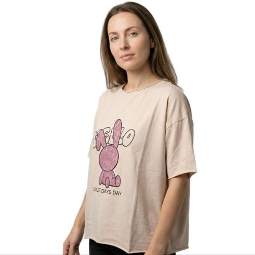 Футболка FSN (44-50) 7178 beige (лето) FSN 7178 beige