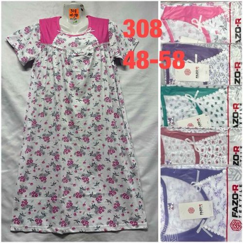 Ночнушка HomeWear (48-58) 308 mix (лето) HomeWear 308 mix