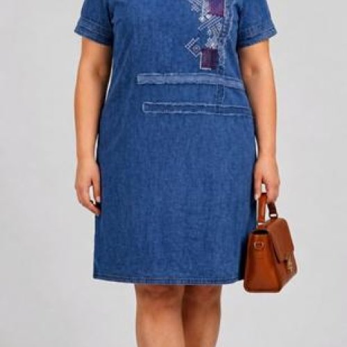 Платье Julia (44-52) JL1225 blue (лето) Julia JL1225 blue