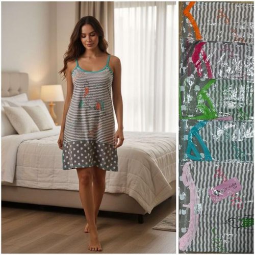 Ночнушка HomeWear (XL-5XL) V134 mix (лето) HomeWear V134 mix