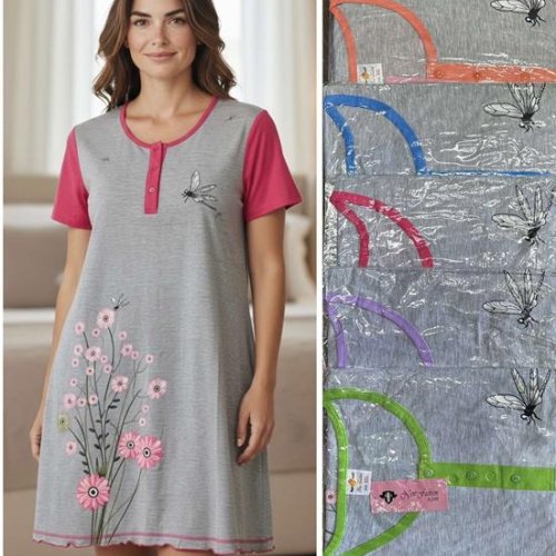 Ночнушка HomeWear (5XL-7XL) A248 mix (лето) HomeWear A248 mix