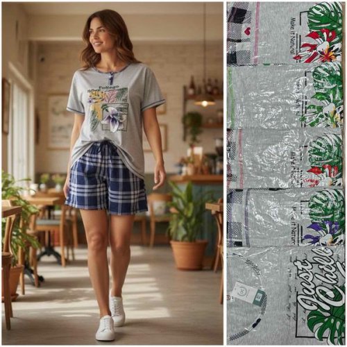 Пижама HomeWear (48-58) A01 mix (лето) HomeWear A01 mix