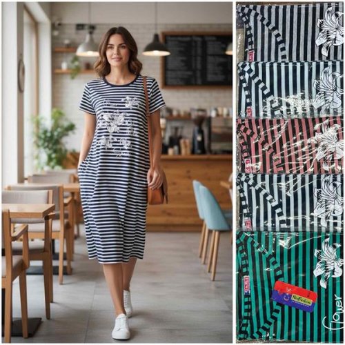 Платье HomeWear (4XL-6XL) M151-1 mix (лето) HomeWear M151-1 mix